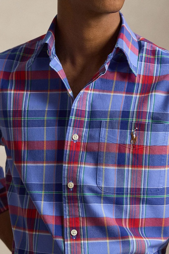 Polo Ralph Lauren koszula bawełniana niebieski 710P00629