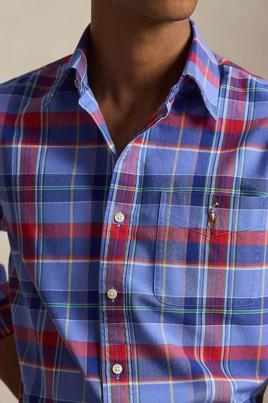 Polo Ralph Lauren koszula bawełniana niebieski 710P00629