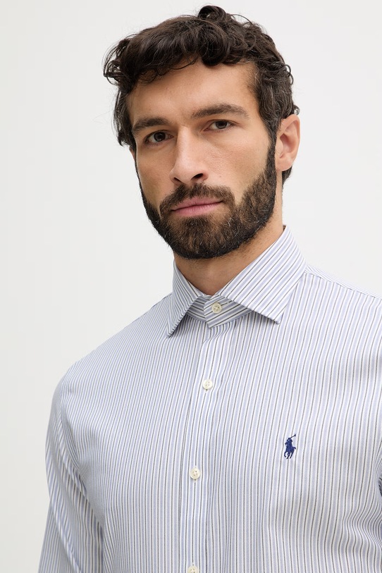 Polo Ralph Lauren koszula bawełniana niebieski 712B15312