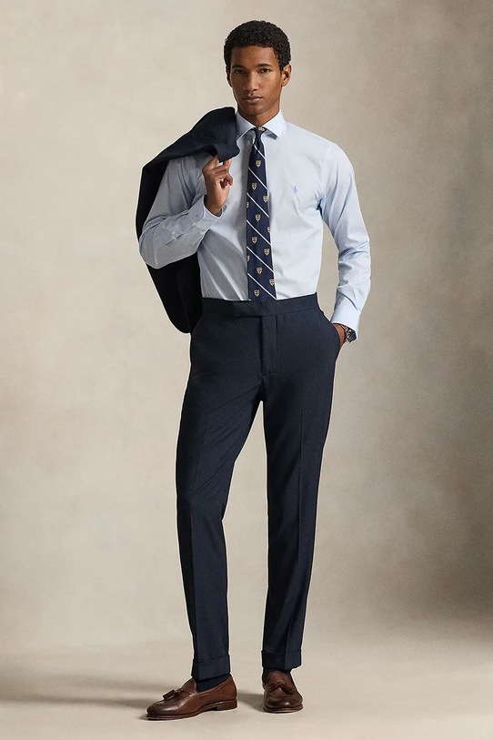 Odzież Polo Ralph Lauren koszula bawełniana 712B15309 niebieski