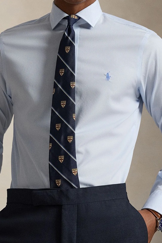 Polo Ralph Lauren koszula bawełniana niebieski 712B15309