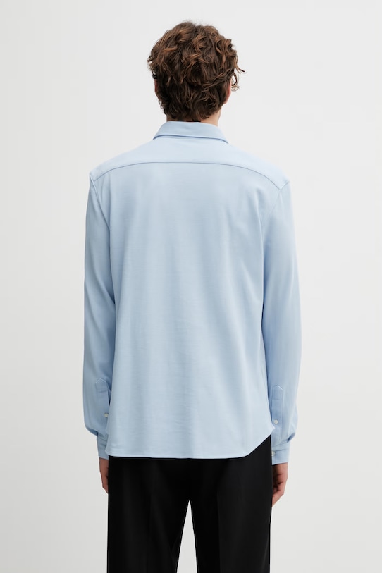 Odzież Lacoste koszula bawełniana CH0214 niebieski