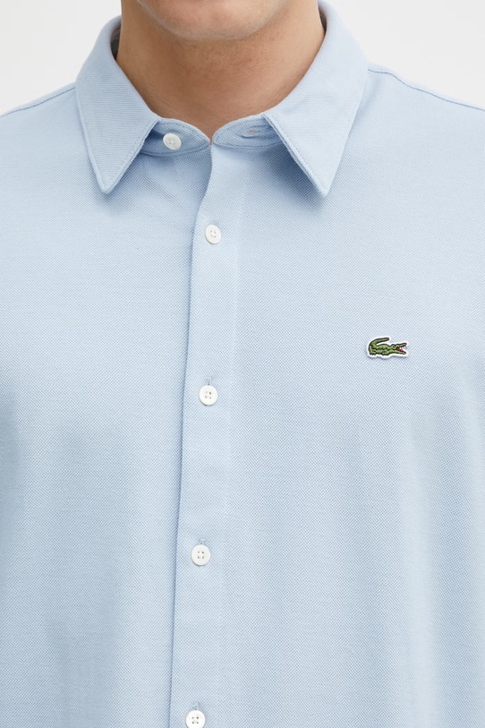 Lacoste koszula bawełniana niebieski CH0214