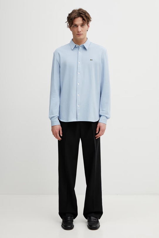 Lacoste koszula bawełniana CH0214 niebieski