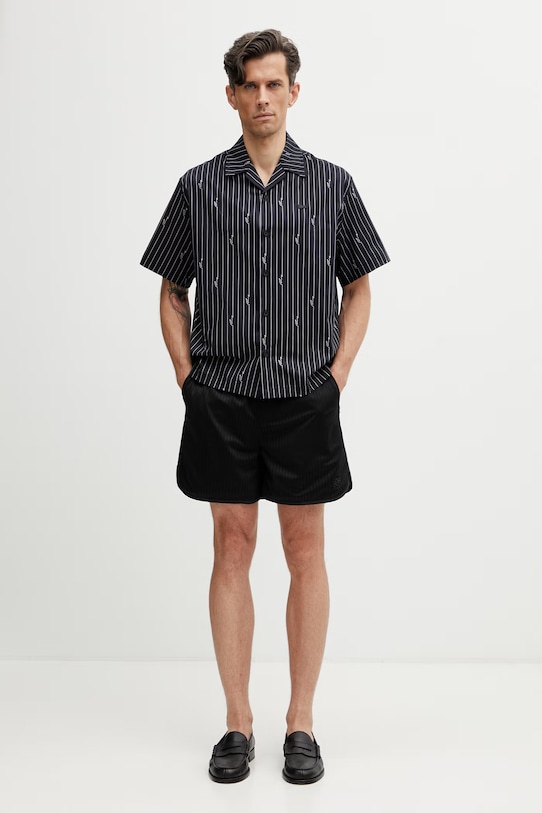 Lacoste koszula bawełniana męska CH2343 czarny