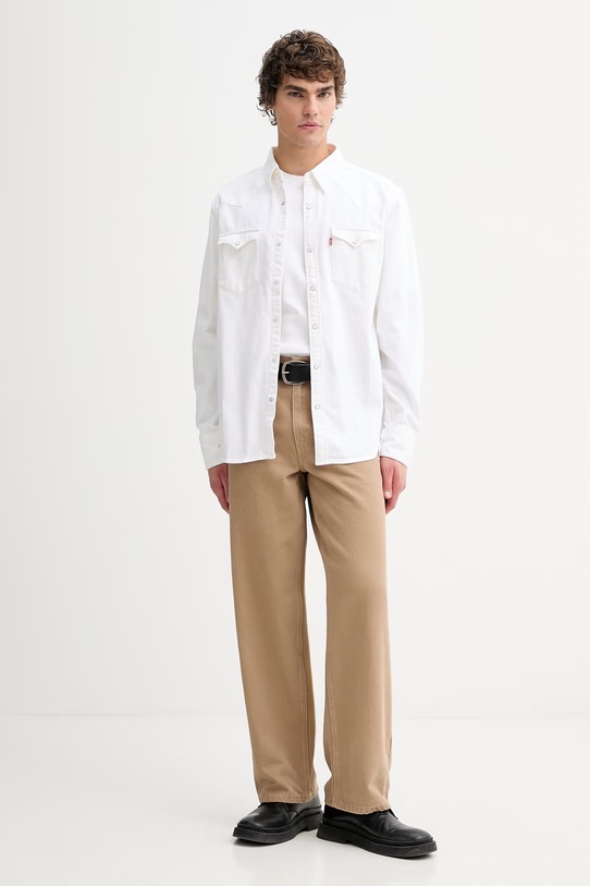 Levi's koszula jeansowa BARSTOW WESTERN STANDARD 85744.0119 beżowy SS26