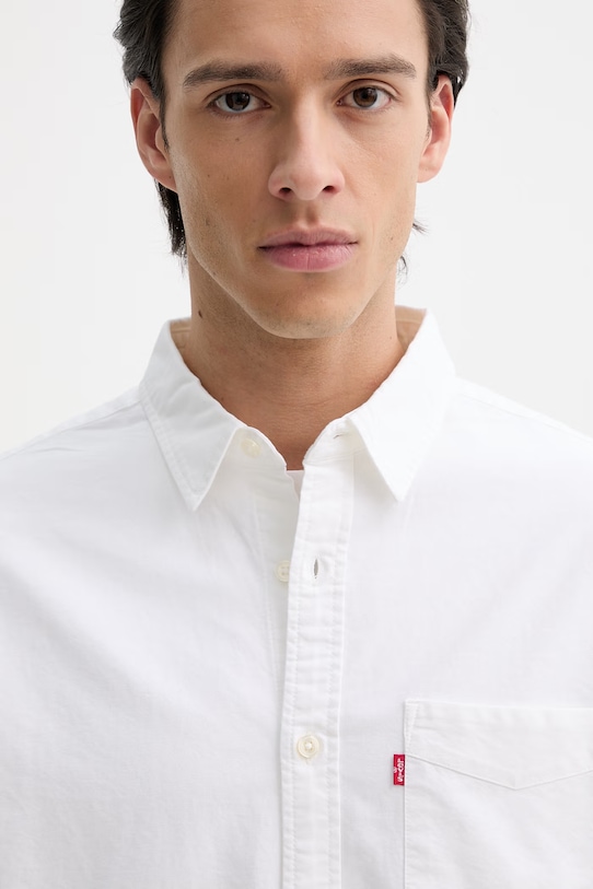 Βαμβακερό πουκάμισο Levi's SUNSET 1 POCKET STANDARD μπεζ 85746.0000