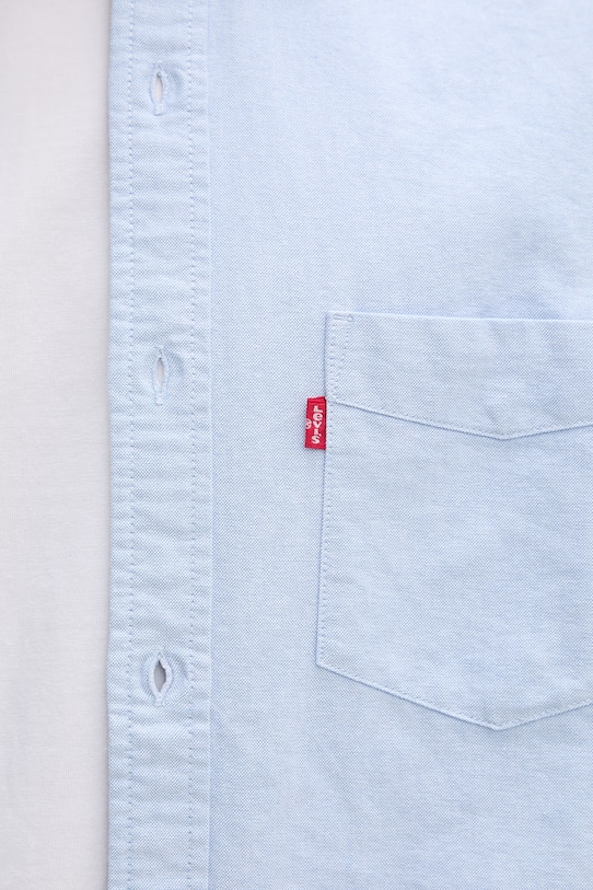 Levi's koszula męska bawełniana SUNSET 1 POCKET STANDARD 85746.0157 niebieski