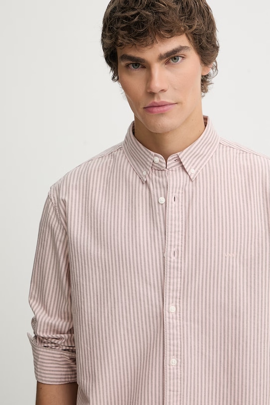 Levi's koszula bawełniana AUTHENTIC BUTTON DOWN różowy A7210.0055