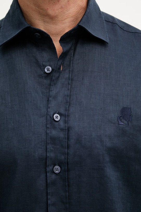 Karl Lagerfeld košile pánská se lnem 562791.605084