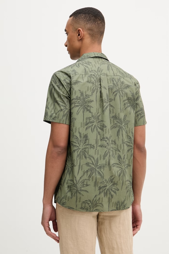 Oblečení Karl Lagerfeld košile pánská bavlněná MODERN FIT 1/2 562625.605521 zelená