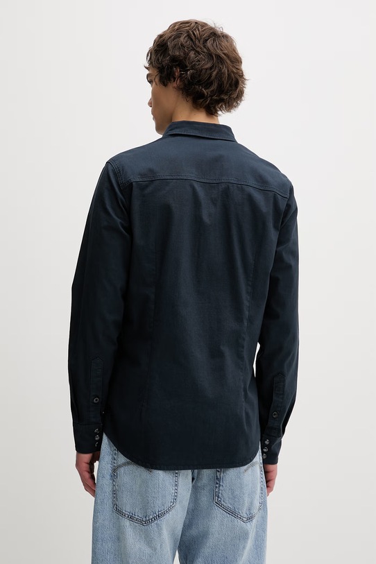 Odzież G-Star koszula męska z bawełną Dakota slim D23616.D920 granatowy