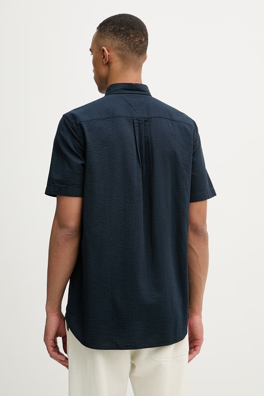 Odzież Tommy Hilfiger koszula męska bawełniana MW0MW38570 granatowy