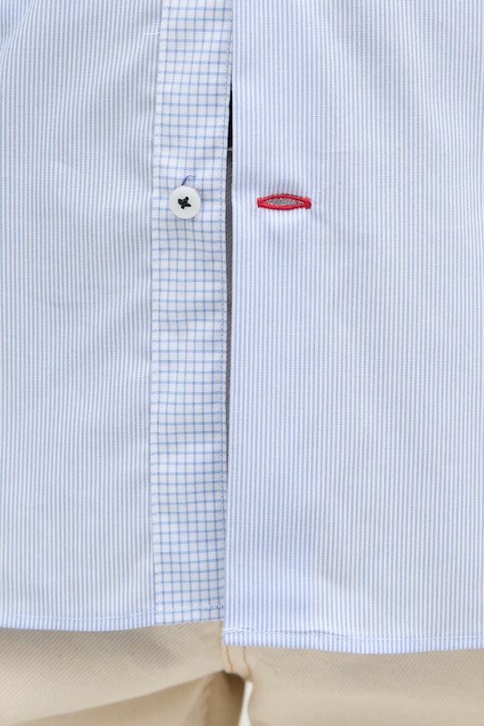 Tommy Hilfiger koszula męska bawełniana z elastanem MW0MW42930 niebieski