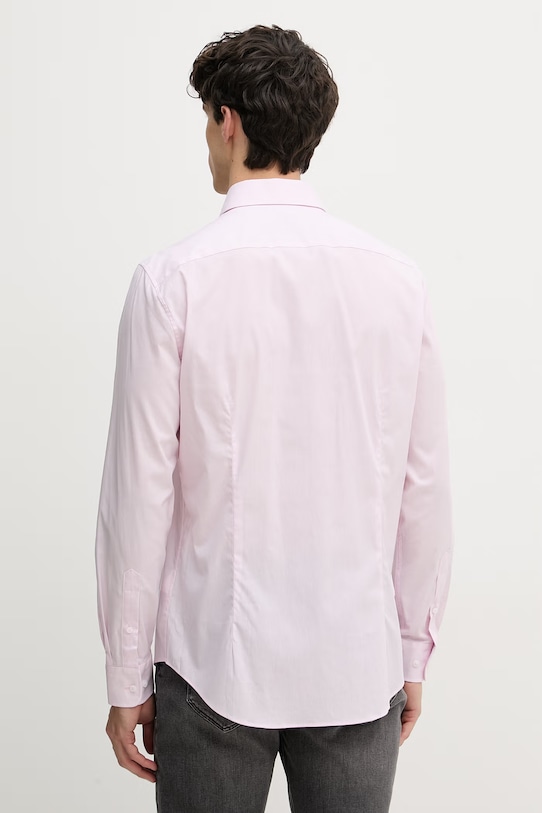 Odzież Tommy Hilfiger koszula męska bawełniana z elastanem MW0MW42930 różowy