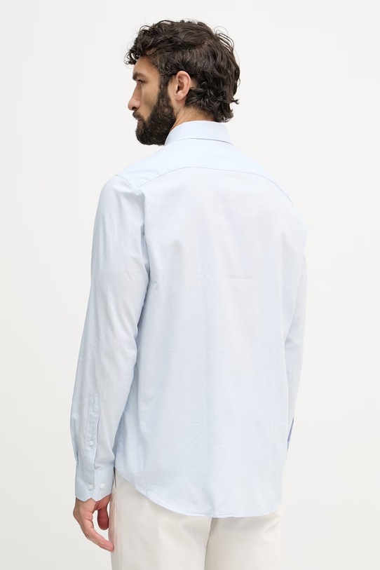 Îmbrăcăminte Tommy Hilfiger cămașă pentru bărbați, din bumbac MW0MW42936 albastru