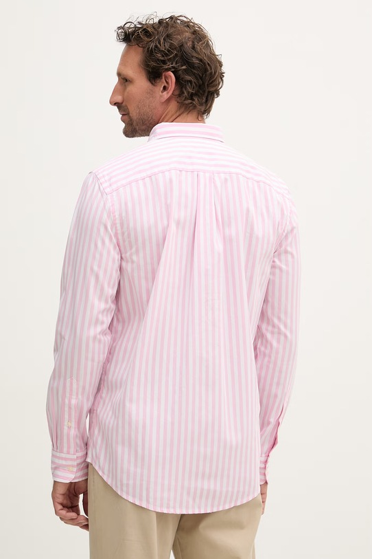 Odzież Tommy Hilfiger koszula męska bawełniana MW0MW42440 różowy