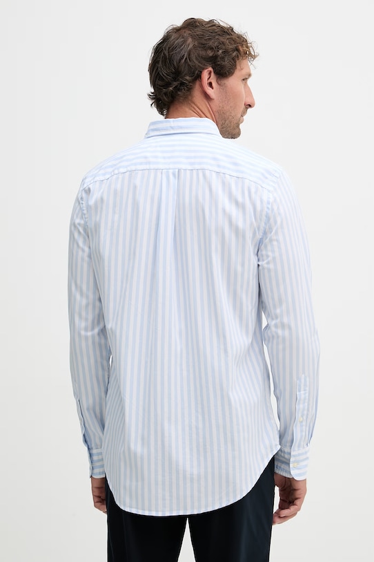 Oblečenie Tommy Hilfiger pánska bavlnená košeľa MW0MW42440 modrá