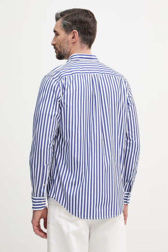 Odzież Tommy Hilfiger koszula męska bawełniana MW0MW42440 niebieski