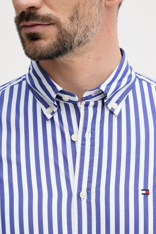 Tommy Hilfiger koszula męska bawełniana MW0MW42440 niebieski