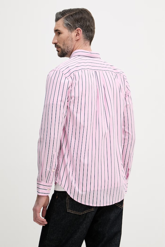 Odzież Tommy Hilfiger koszula męska bawełniana MW0MW42441 różowy