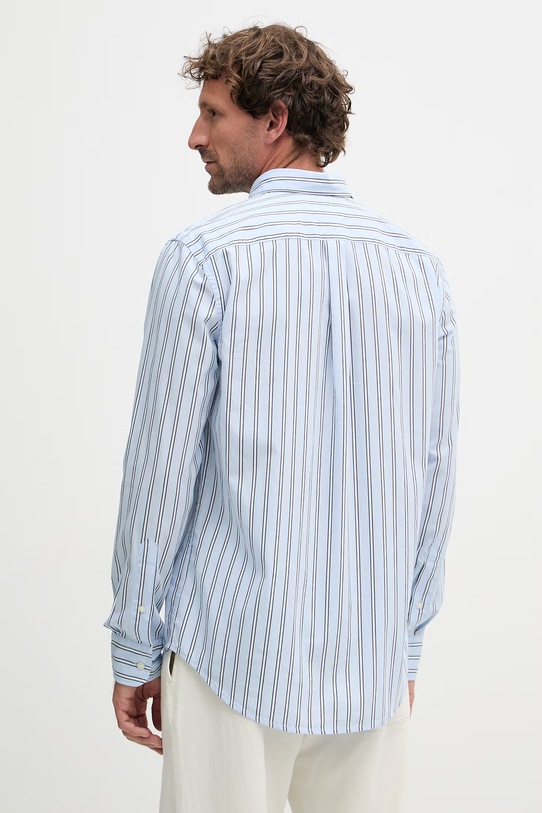 Odzież Tommy Hilfiger koszula męska bawełniana MW0MW42441 niebieski