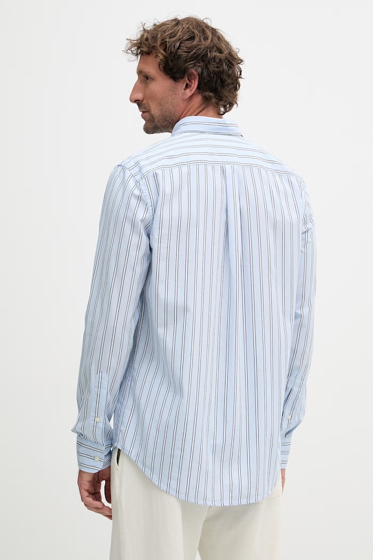 Odzież Tommy Hilfiger koszula męska bawełniana MW0MW42441 niebieski