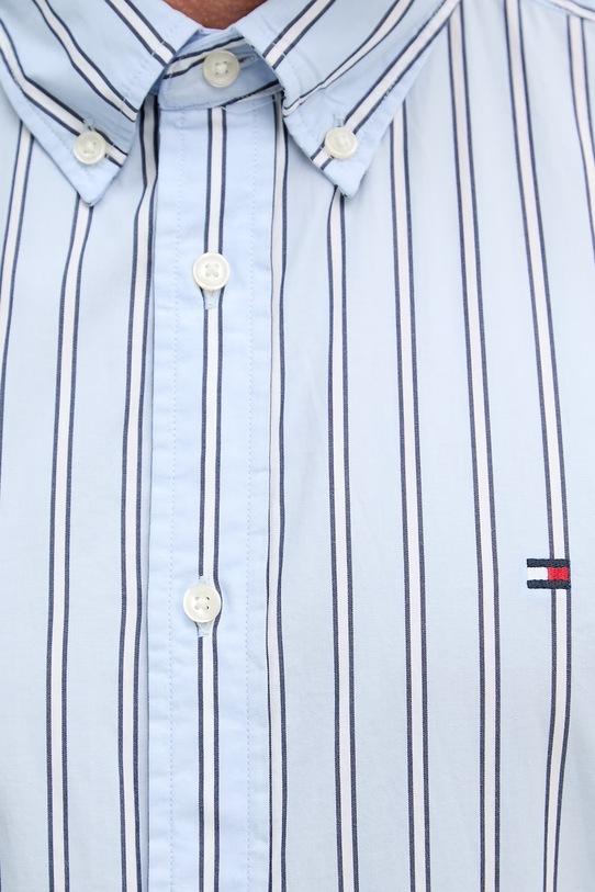 Tommy Hilfiger koszula męska bawełniana MW0MW42441 niebieski