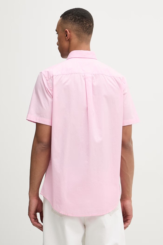 Odzież Tommy Hilfiger koszula męska bawełniana MW0MW42630 różowy