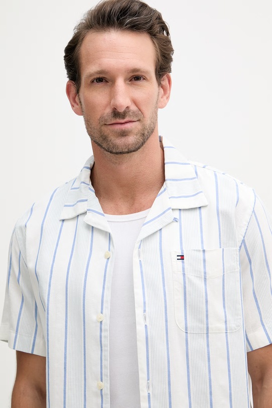 Tommy Hilfiger cămașă pentru bărbați, din bumbac SUMMER albastru MW0MW42984