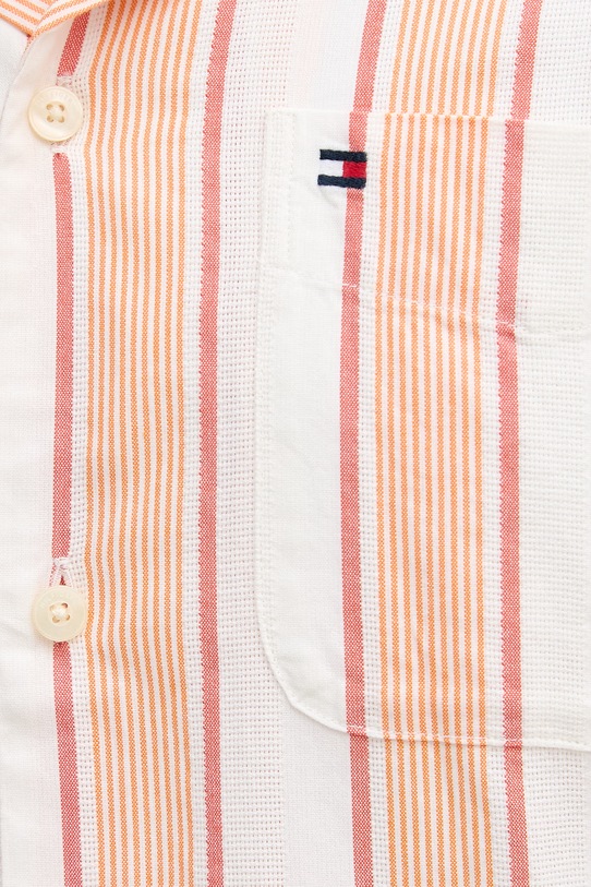 Tommy Hilfiger košile pánská bavlněná SUMMER MW0MW42984 oranžová