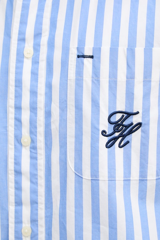 Tommy Hilfiger košile pánská bavlněná SUMMER MW0MW42985 modrá