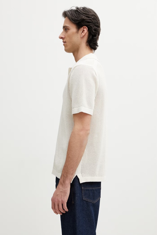 Maison Kitsuné Men's cotton QM00505KT1197 beige SS26