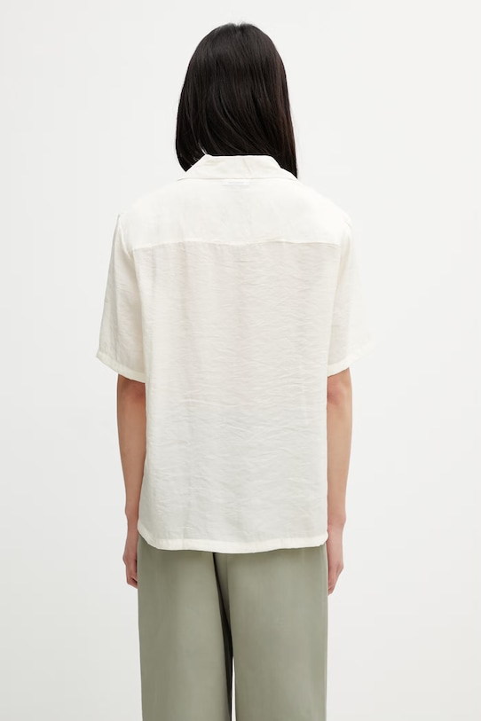 Одяг Maison Kitsuné Bali Resort сорочка чоловіча QM00409WF4061 бежевий