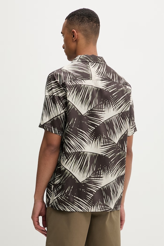 Oblečení Calvin Klein košile pánská s modalem LV00NM2991 béžová