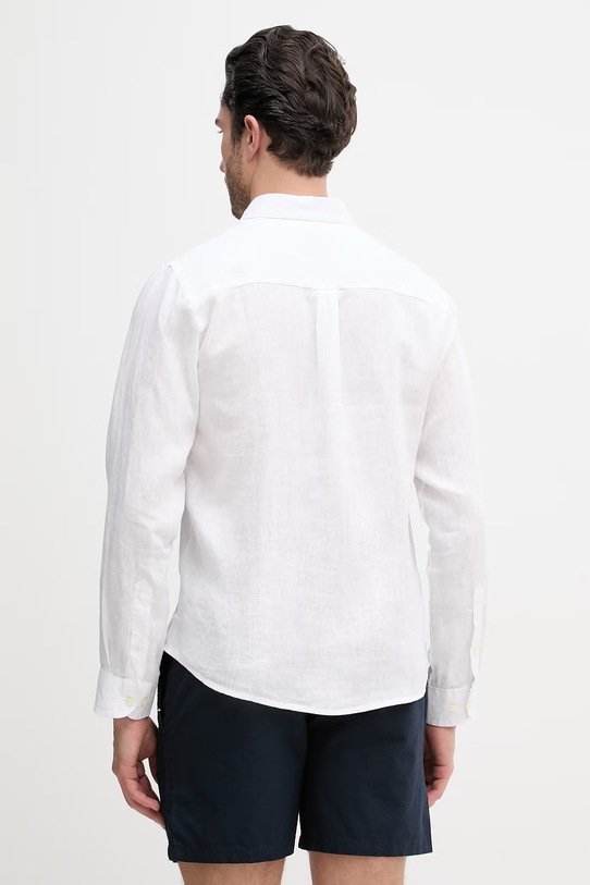 Odzież Aeronautica Militare koszula lniana CA1321UCT03089 biały