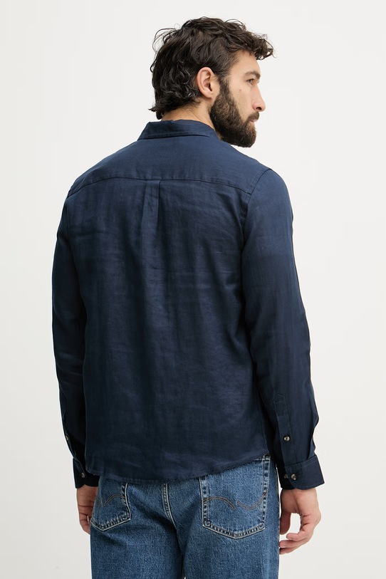 Abbigliamento Aeronautica Militare camicia di lino CA1321UCT03089 blu navy