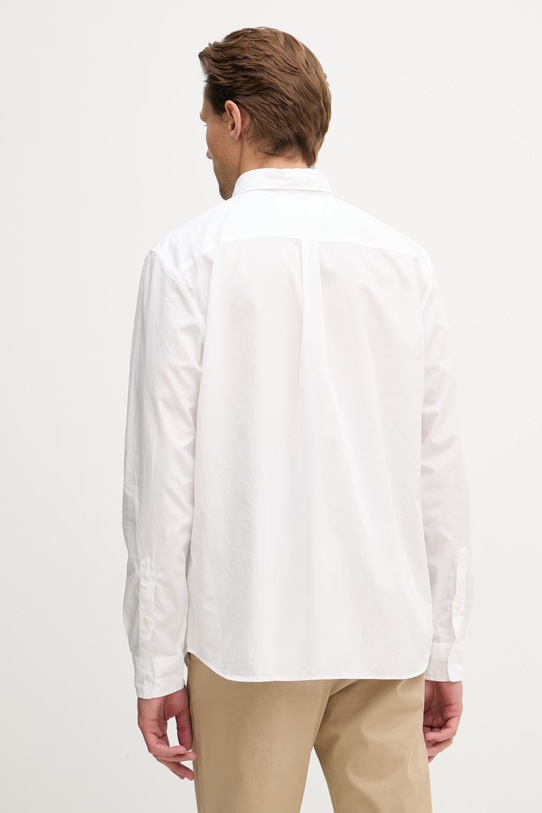 Odzież Lacoste koszula męska bawełniana CH2316 biały