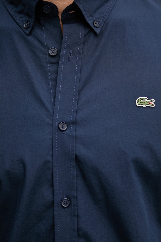 Lacoste košulja za muškarce od pamuka CH2316 mornarsko plava