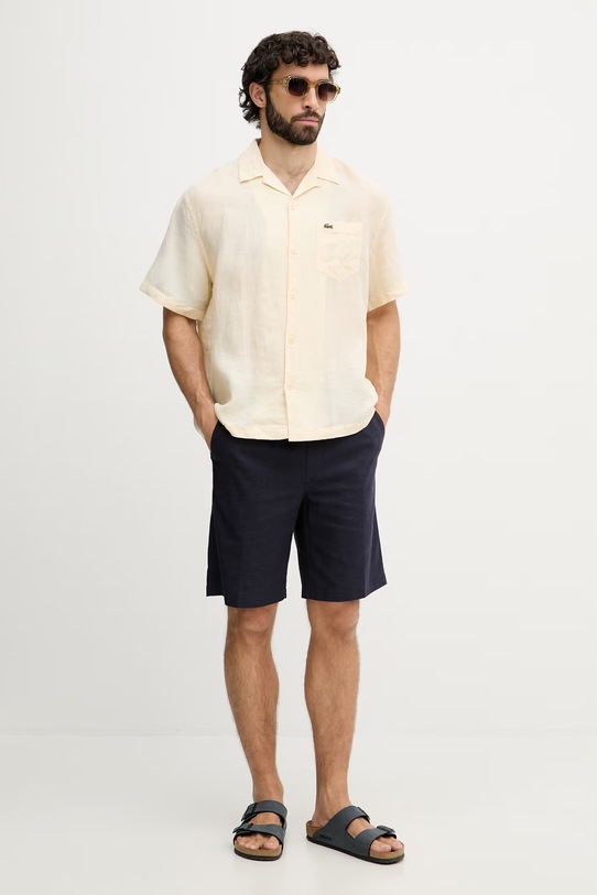 Lacoste férfi vászon ing CH2339 bézs SS26