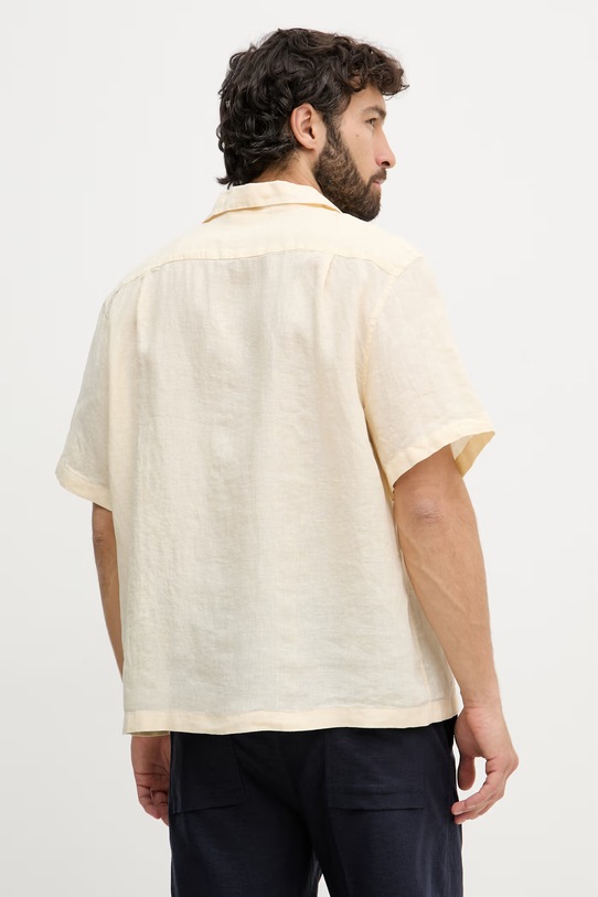 Ruházat Lacoste férfi vászon ing CH2339 bézs