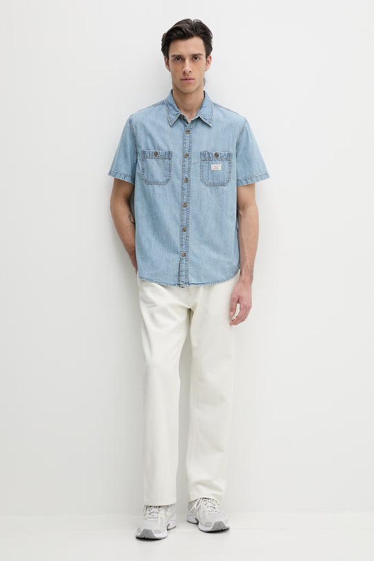 Guess Jeans koszula męska jeansowa M5GH09.D5NY1 niebieski SS26