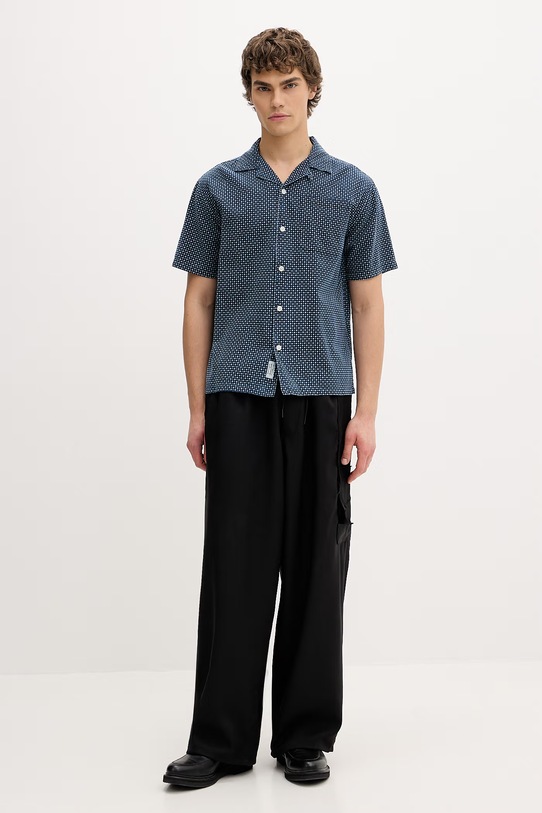 Guess Jeans πουκάμισο ανδρικό βαμβακερό M6GHB6.D8381 μπλε SS26