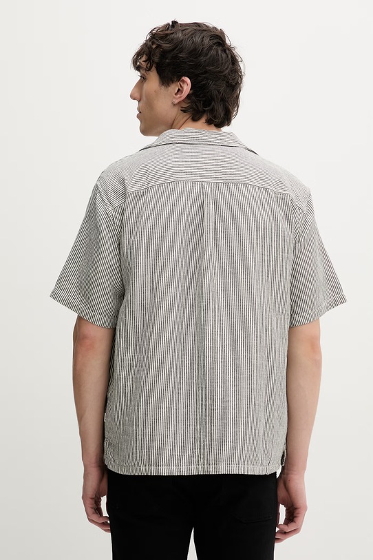 Odzież Guess Jeans koszula męska z dodatkiem lnu M6GHB6.WO551 szary