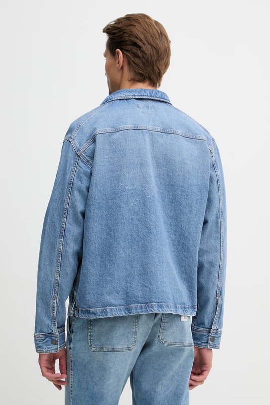 Ρούχα Guess Jeans πουκάμισο ανδρικό ντένιμ M6GH51.D5M5V μπλε