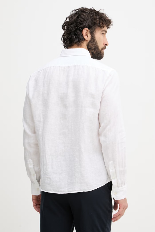 Одяг BOSS сорочка чоловіча лляна LIAM 50556077 білий
