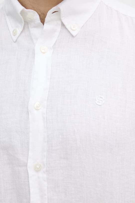 BOSS сорочка чоловіча лляна LIAM 50556077 білий