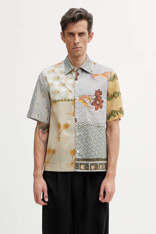 Paul Smith CASUAL FIT koszula bawełniana męska beżowy M1R.857Z.V02924