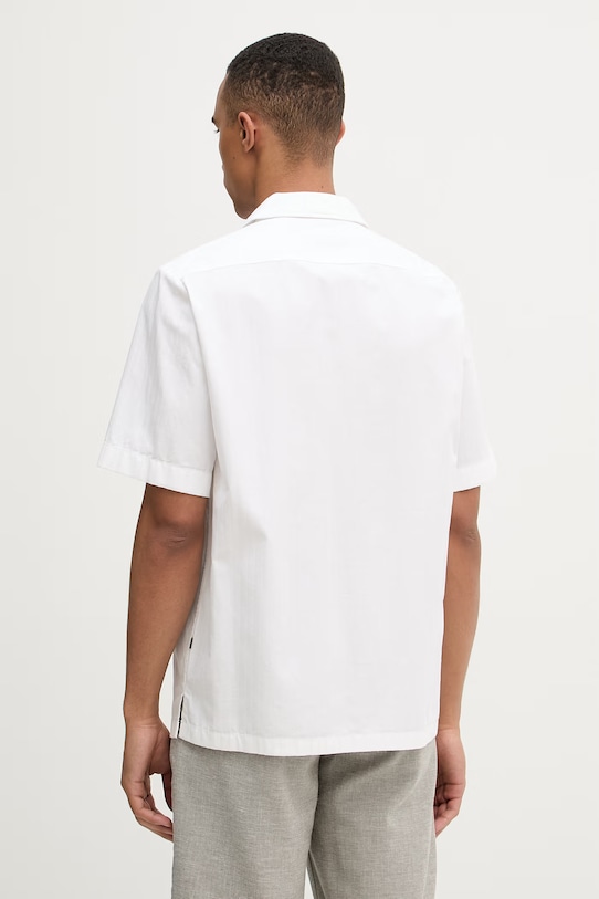 Oblečení BOSS Orange košile pánská bavlněná 50559321 béžová