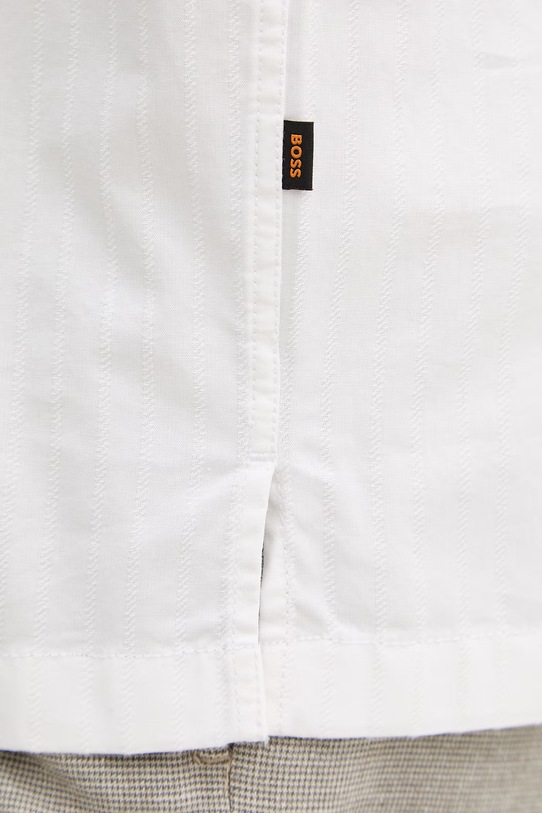 BOSS Orange camicia da uomo in cotone 50559321 beige